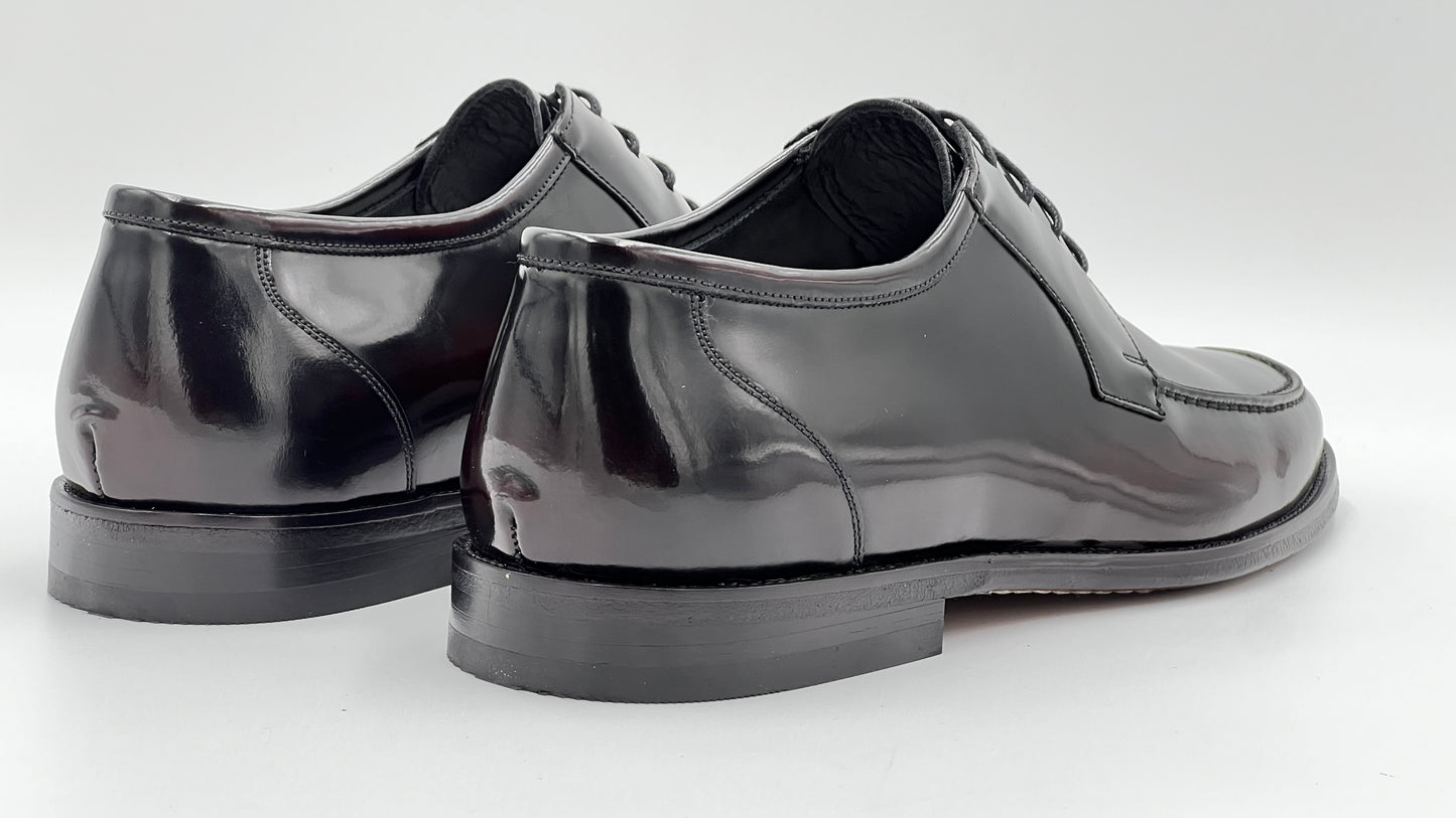 Bordo Deri Bağcıklı Naturel Kösele Erkek Ayakkabısı