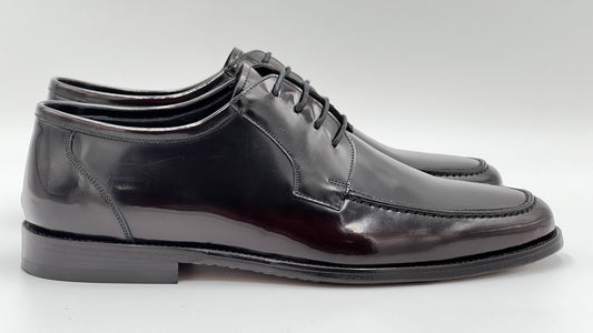 Bordo Deri Bağcıklı Naturel Kösele Erkek Ayakkabısı