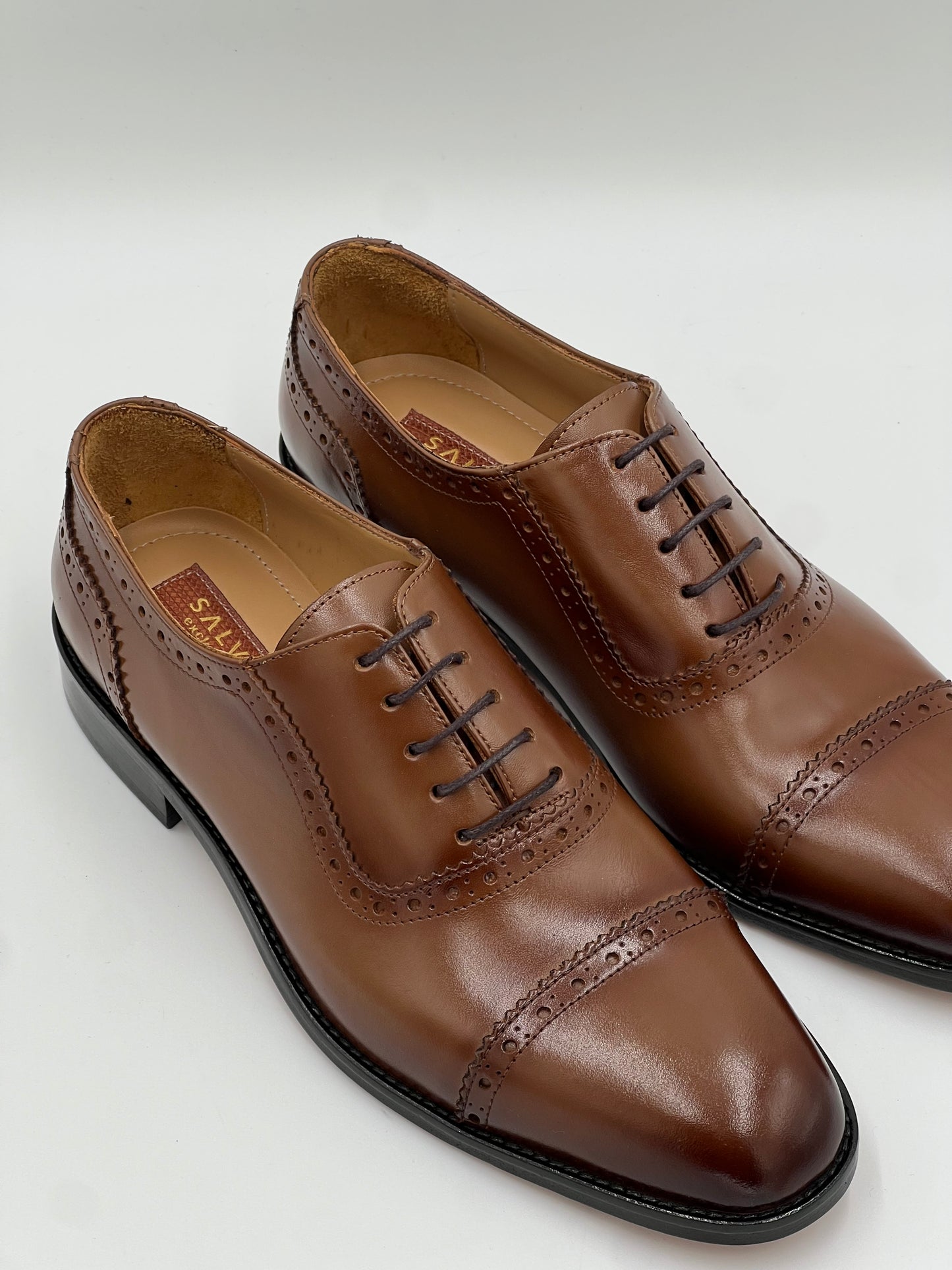 Hakiki Deri Taba Bağcıklı Erkek Kösele Ayakkabı