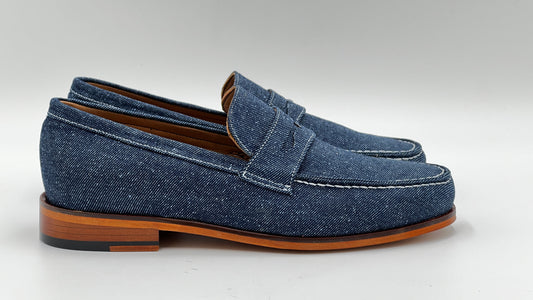 Jean Kumaş Unisex Loafer Ayakkabı