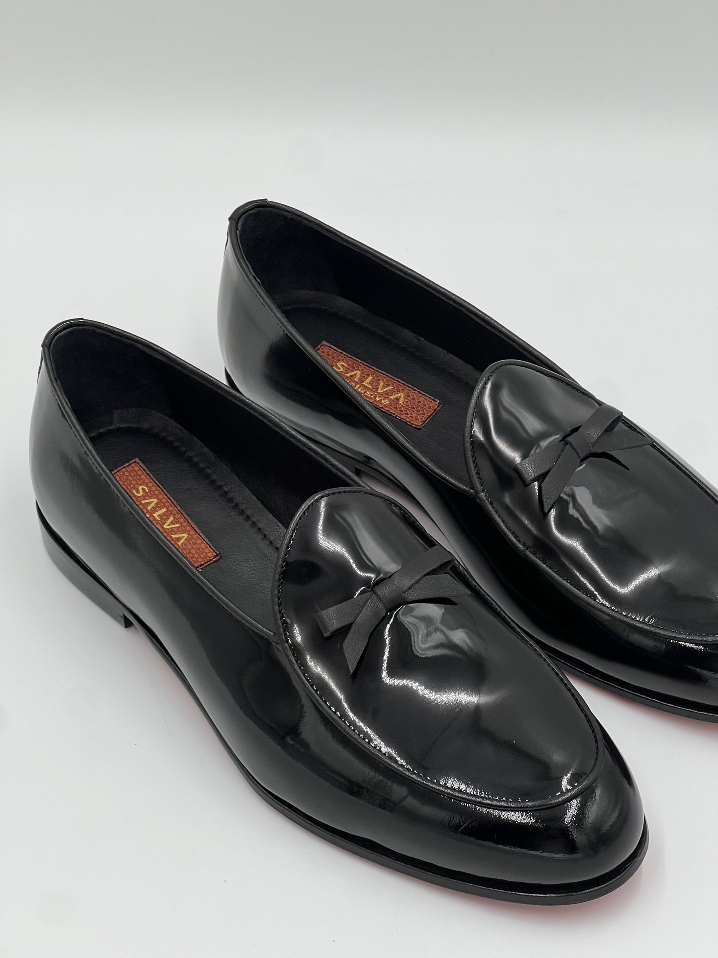 Siyah Deri Rugan Loafer Kırmızı Kösele Taban Erkek Ayakkabı